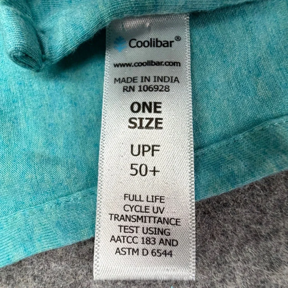 Coolibar The Sanibel Everyday Beach Shawl Womens OS Blue Heather Cozy UPF 50+